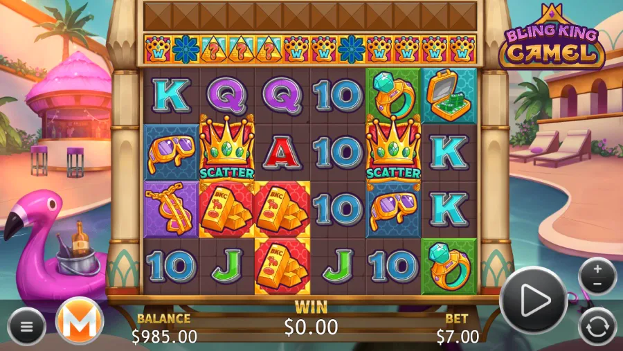 Bling King Camel Slot Base Game