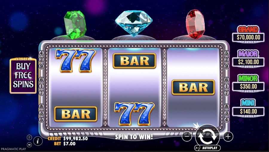 Gem Trio Slot Base Game