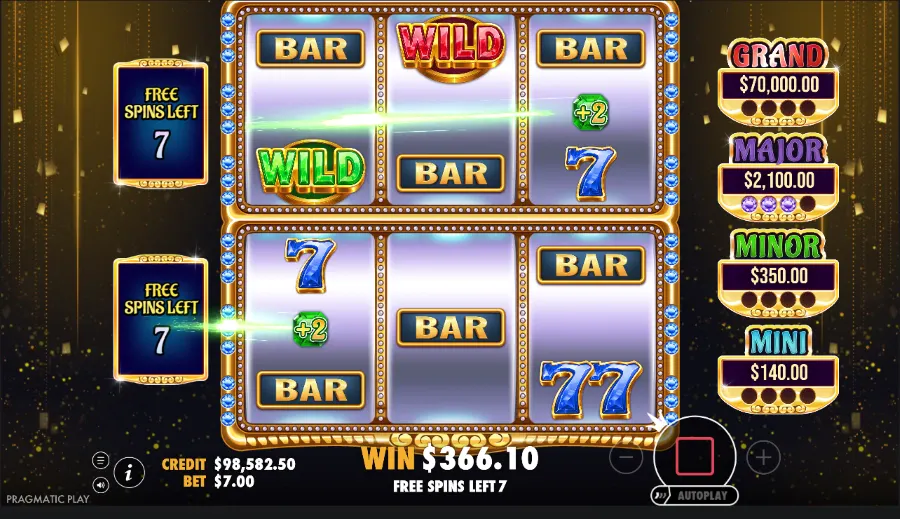 Gem Trio Slot Bonus Game