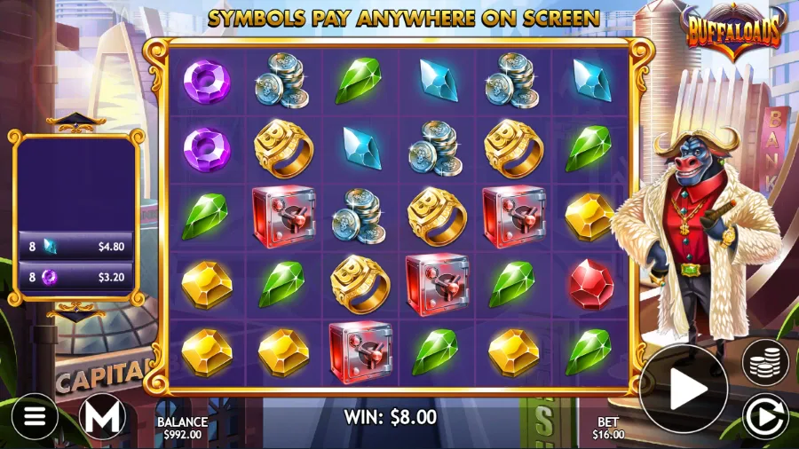 Buffaloads Slot Base Game