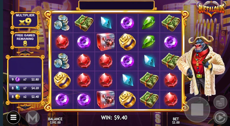 Buffaloads Slot Bonus Game