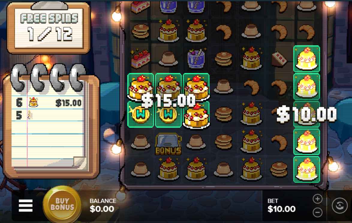 Pixel Cafe bonus game