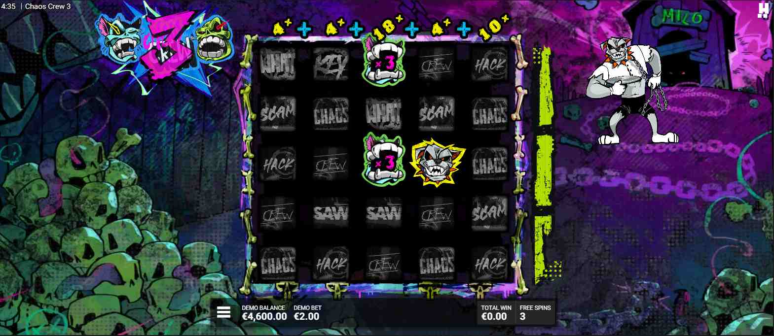 Chaos Crew 3 bonus game