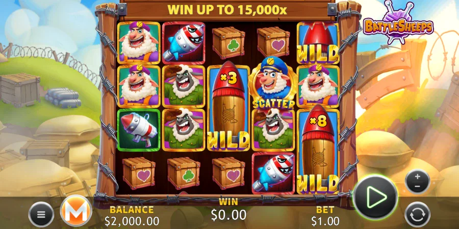 Batlesheeps slot screenshot