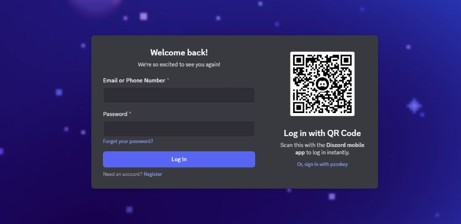 Discord Login Popup