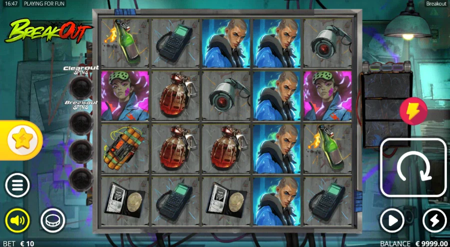 Screenshot of Breakout slot