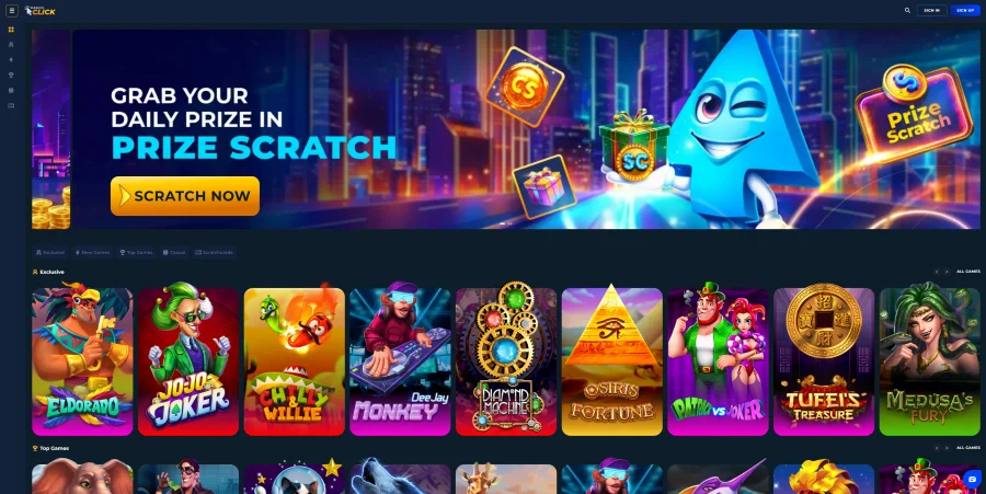 Screenshot of Casino.click