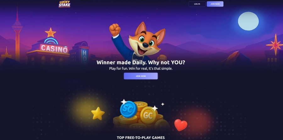Screenshot of Lucky Stake casino 