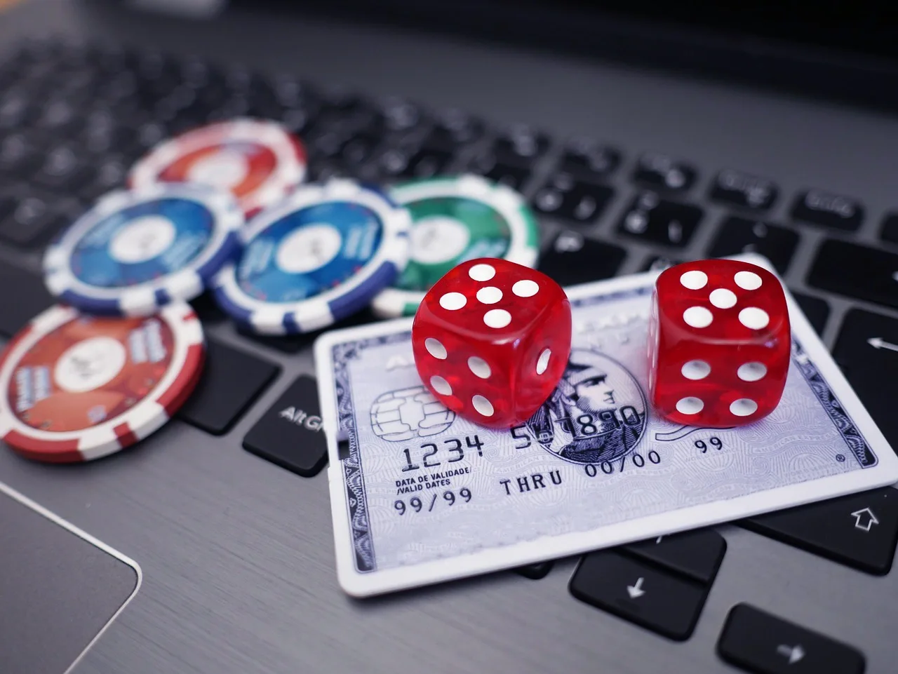 Dice and credit cards