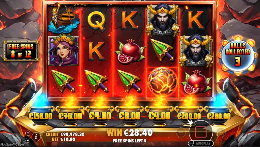 Lava Balls Slot Bonus Game