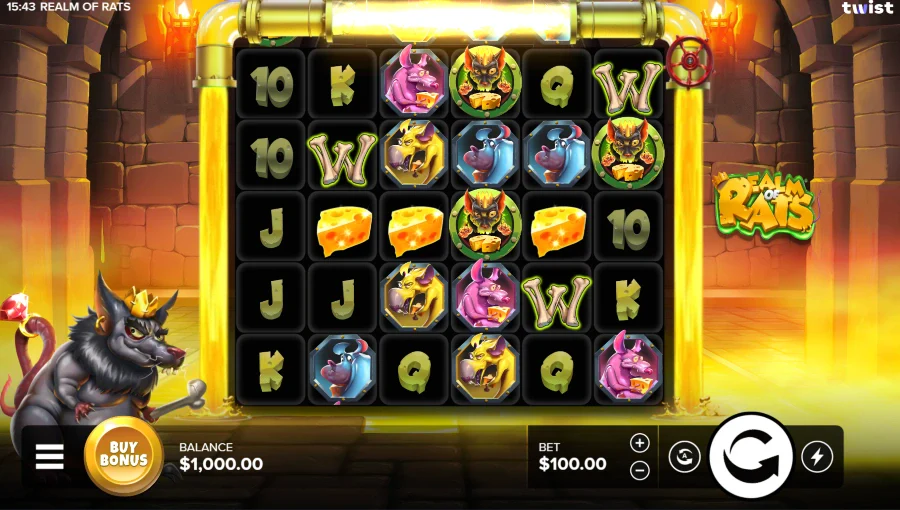 Screenshot of Realm of Rats slot