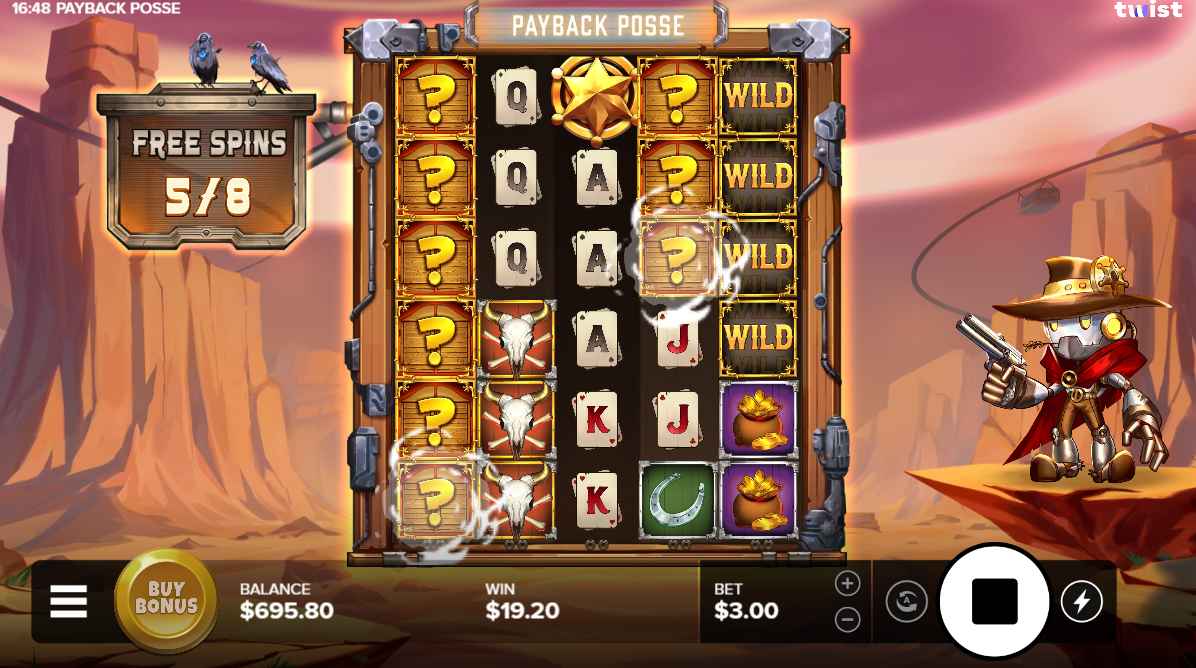 Payback Posse bonus game
