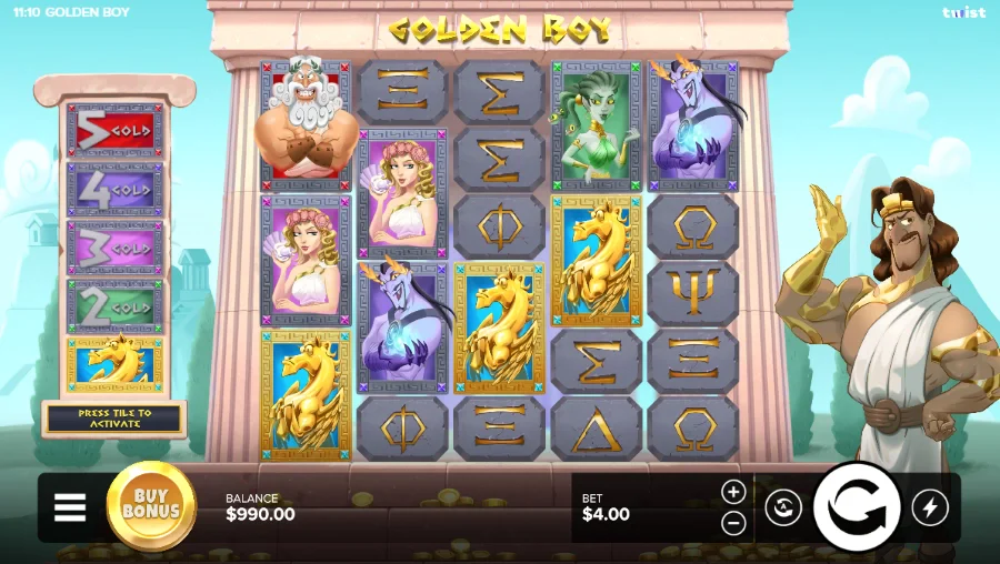 Golden Boy Slot Base Game