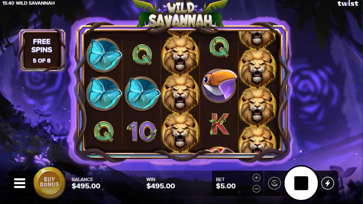 Wild Savannah bonus game