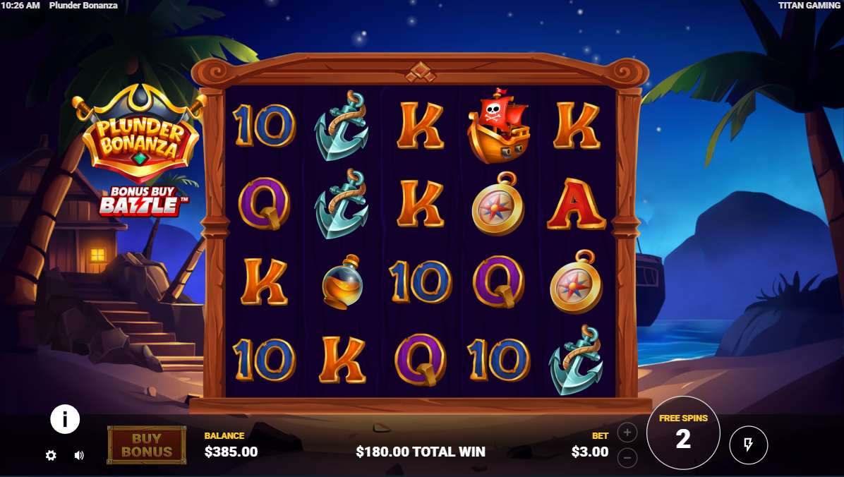Plunder Bonanza bonus game