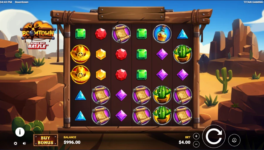 Boom Town Slot Base Game