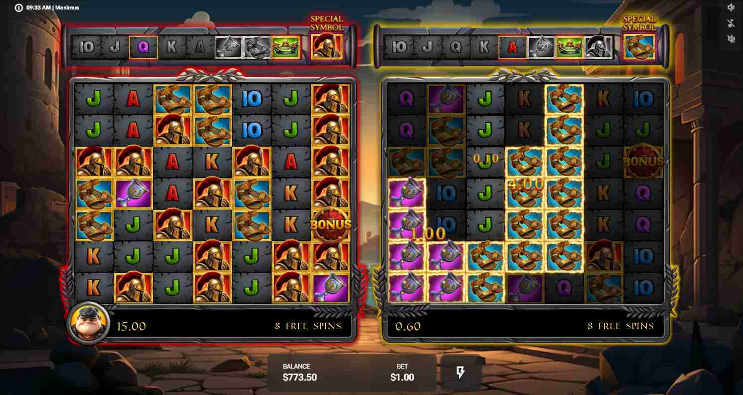 Maximus bonus game