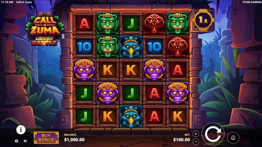 Screenshot of Call Of Zuma slot
