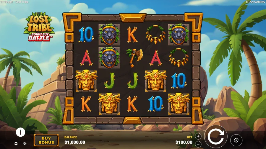 Screenshot of Lost Tribe slot