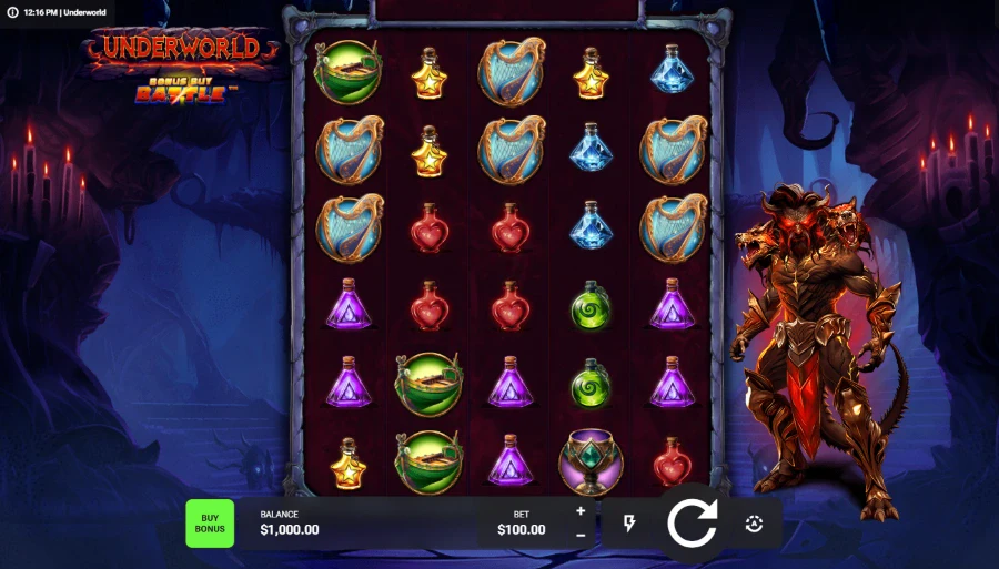 Screenshot of Underworld slot