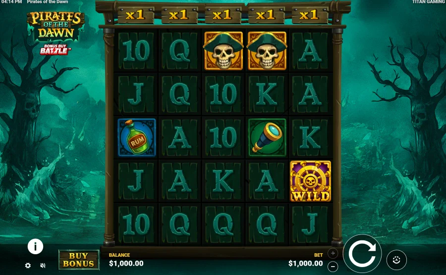 Screenshot of Pirates Of The Dawn slot