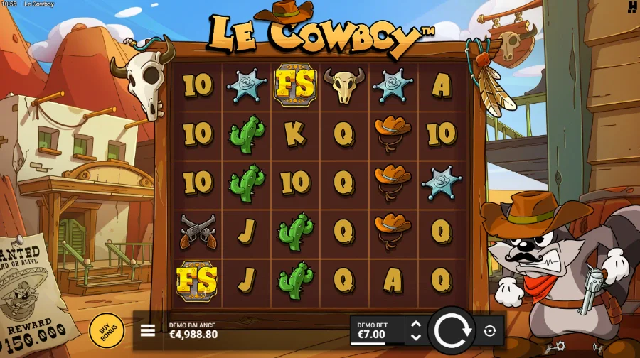 Le Cowboy Slot Base Game