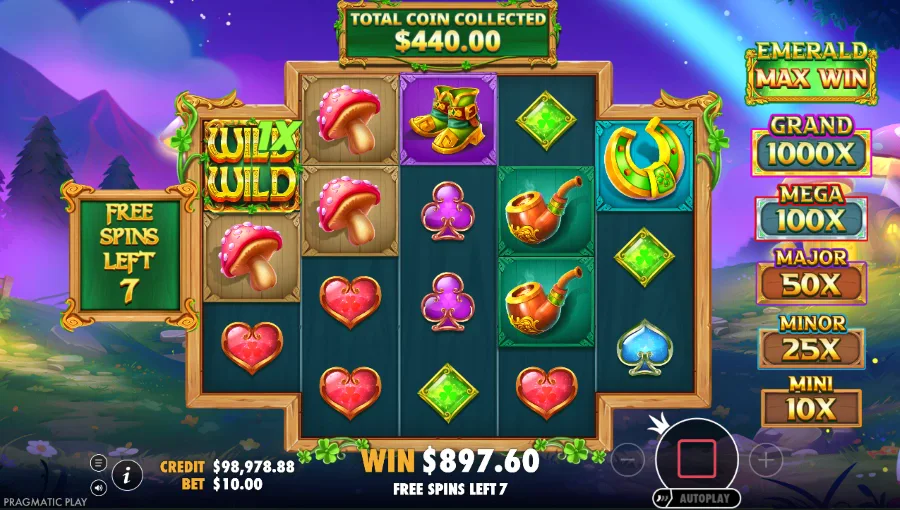 Wild Wild Riches Returns Slot Bonus Game