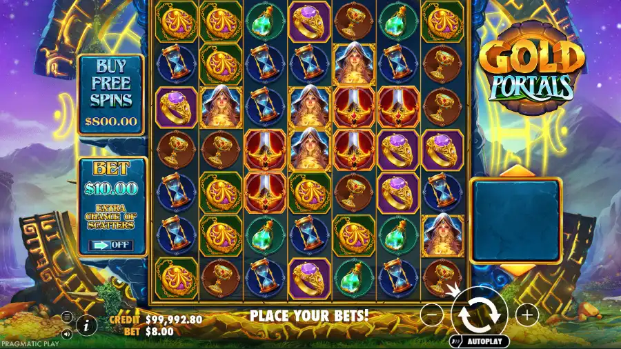 Gold Portals Enhanced RTP Slot Base Game