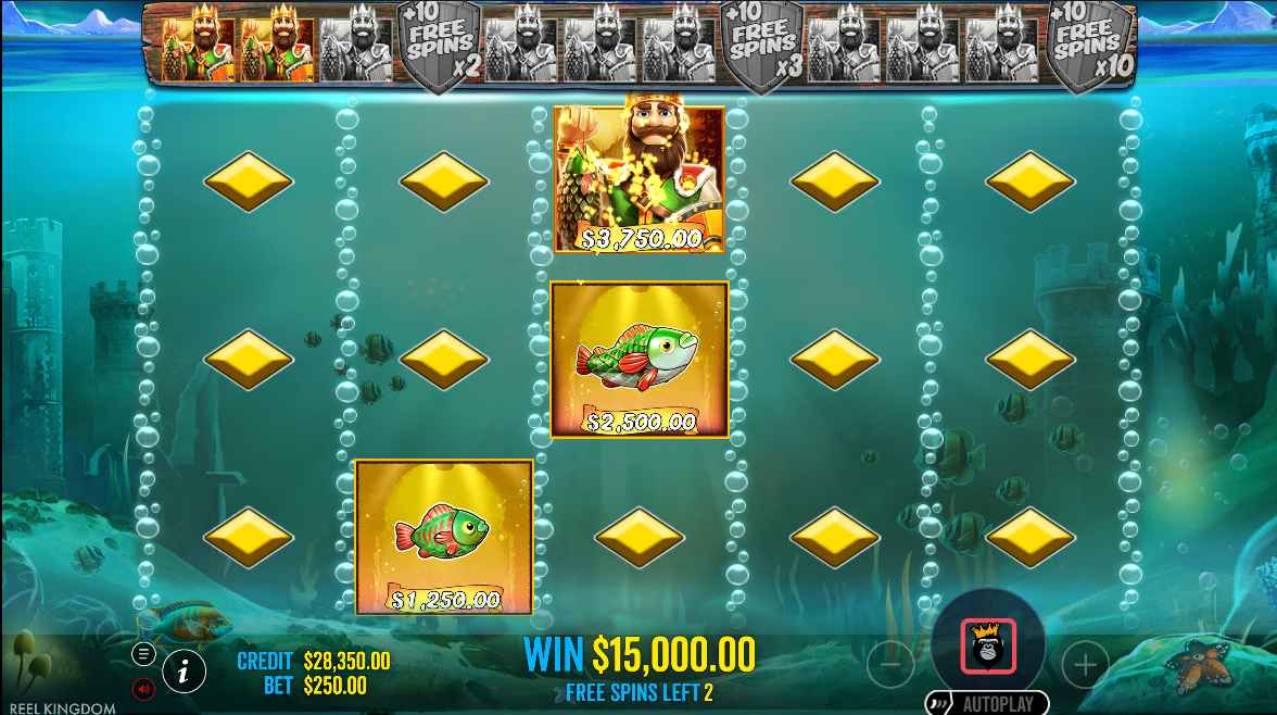 Big Bass and the Gold Ness Monster Enhanced RTP bonus game