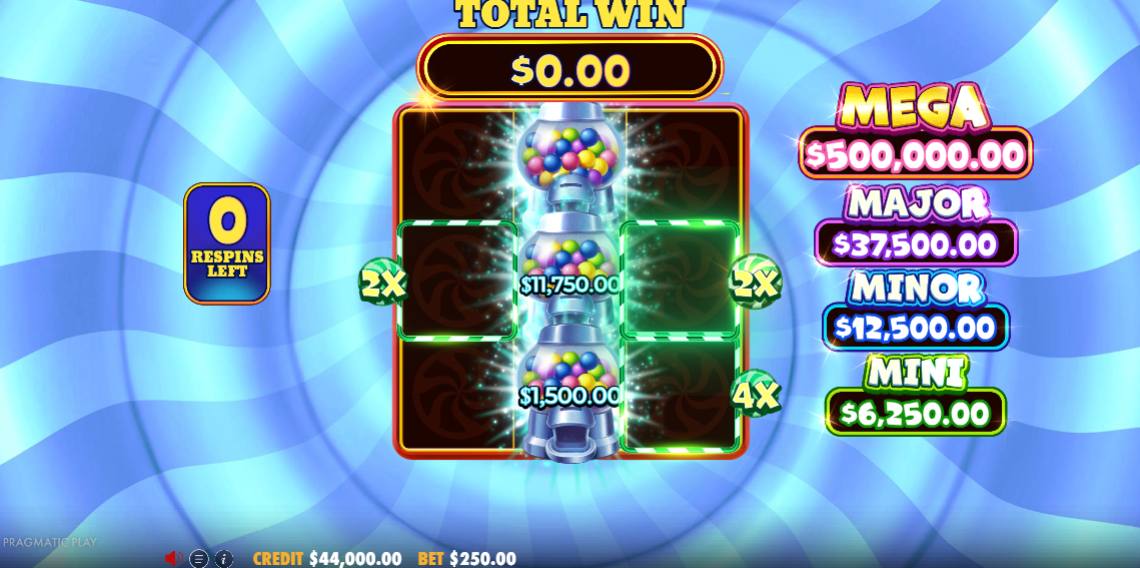 Super Gummy Strike bonus game