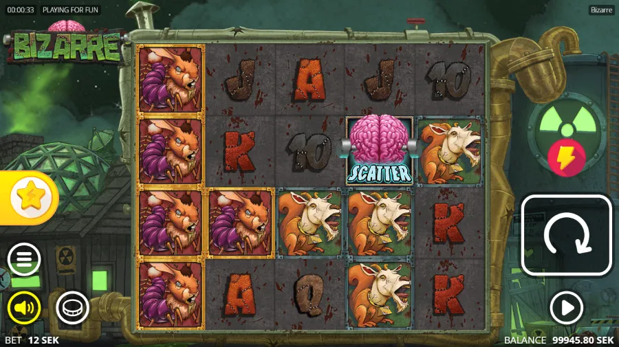 Bizarre Slot Base Game