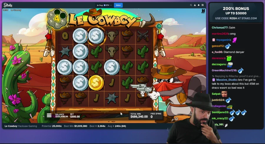 Roshtein Playing Le Cowboy