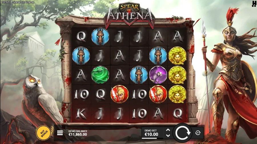 Screenshot of Spear of Athena slot