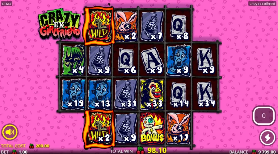 Screenshot of Crazy Ex Girlfriend slot free spins