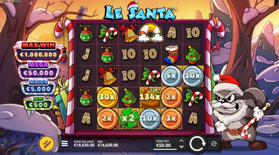 Screenshot of Le Santa slot