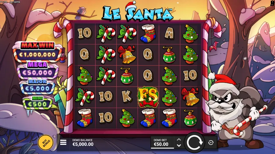 Screenshot of Le Santa slot