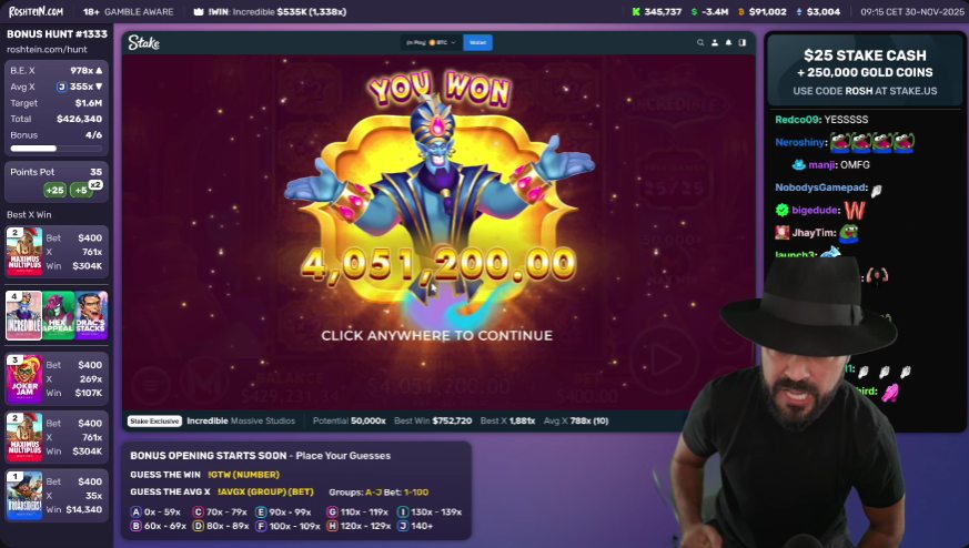 Incredible slot Massive Studios stream win