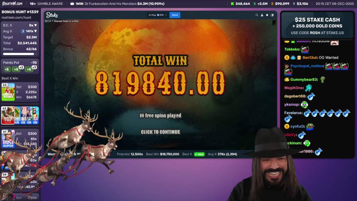 Wanted Dead or a Wild Rosh stream