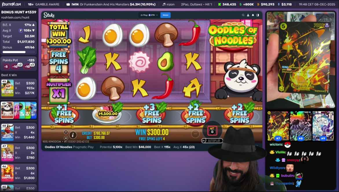 One Piece Card Draw Rosh Stream