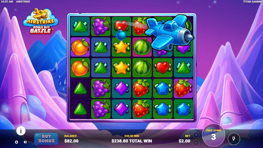 Airstrike Slot Bonus Game