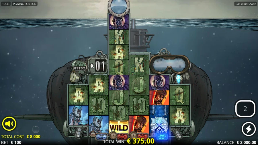 Screenshot of Das xBoot 2wei! slot free spins
