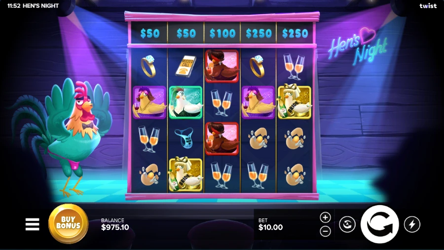 Hen's Night Slot Base Game