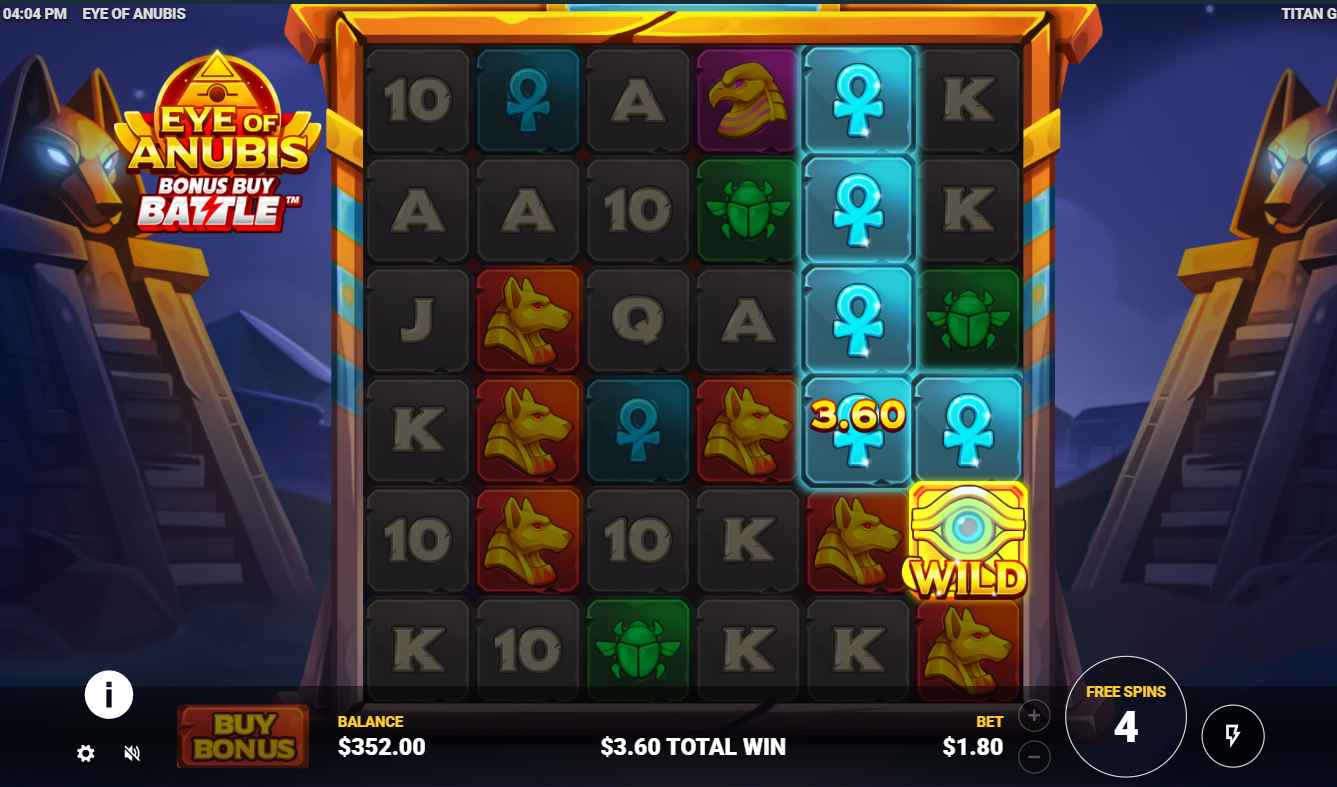 Eye of Anubis bonus game