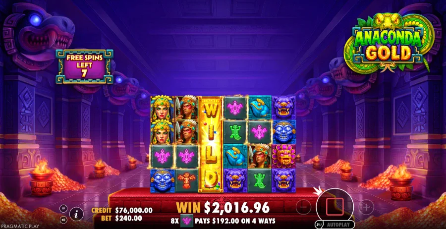 Screenshot of Anaconda Gold slot
