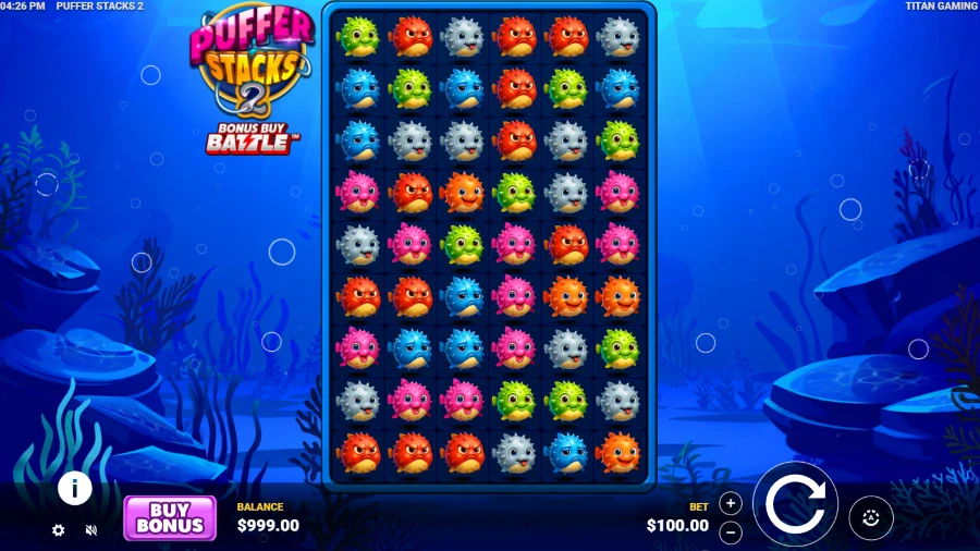 Screenshot of Puffers Stack 2 slot