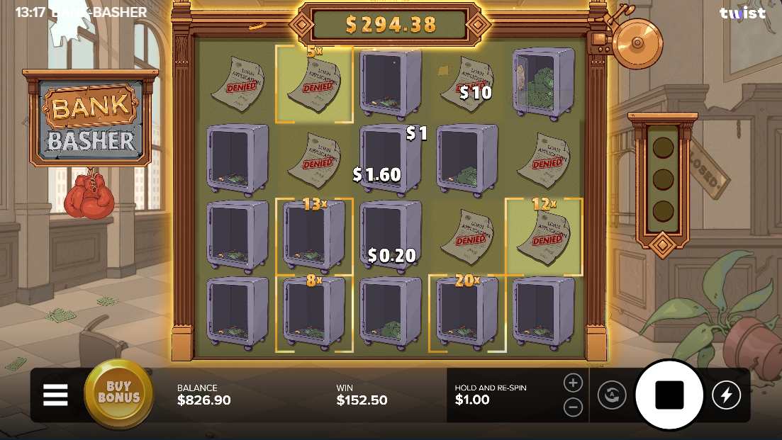 Bank Basher bonus game