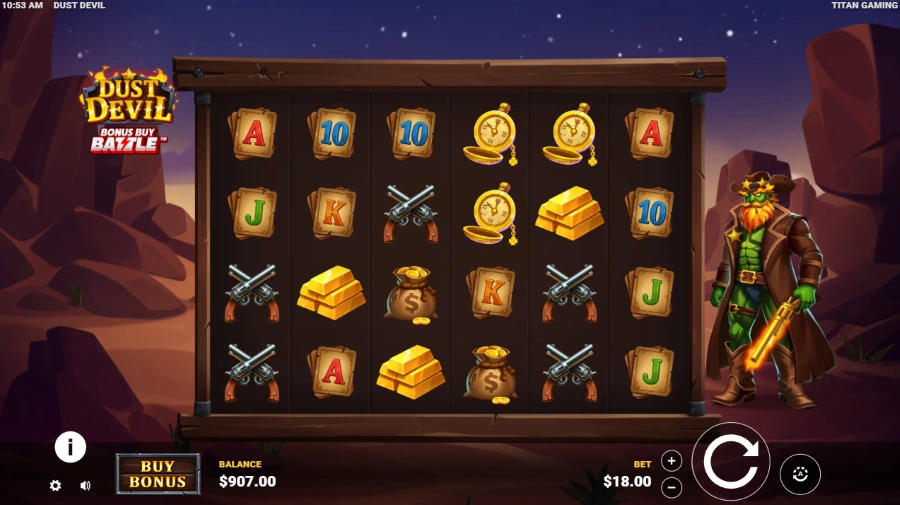 Dust Devil Slot Base Game