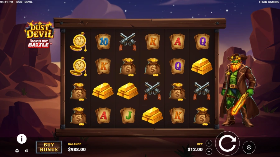 Dust Devil Slot Base Game