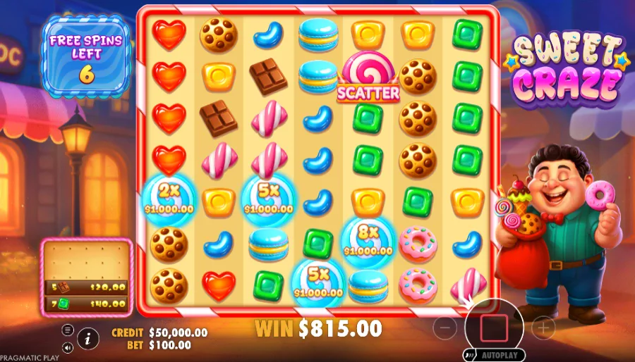 Screenshot of Sweet Craze slot