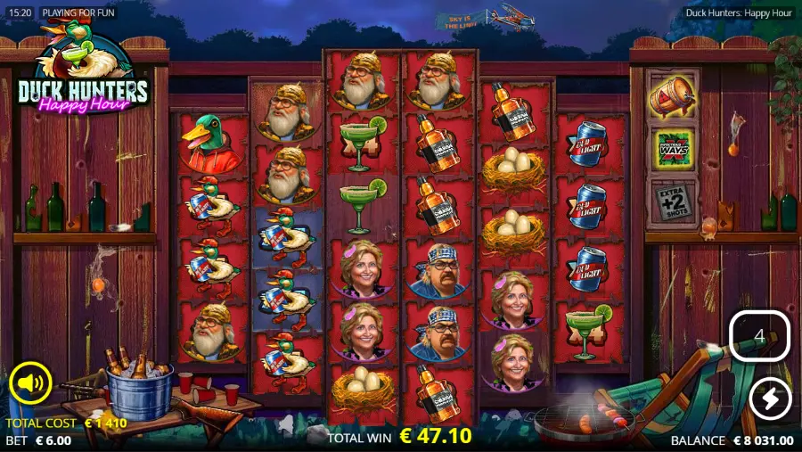 Duck Hunters Happy Hour Slot Bonus Game
